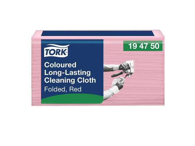 Rengöringsduk TORK Pre W8 röd 40/fp