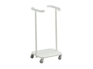 Säckvagn enkel 4 hjul 60L vit