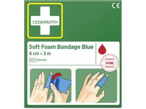 Plåster CEDERROTH SoftFoam 6cmx2m blå