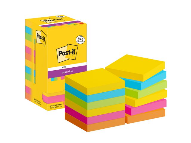 Notes POST-IT SS 76x76mm Carnival 12/fp