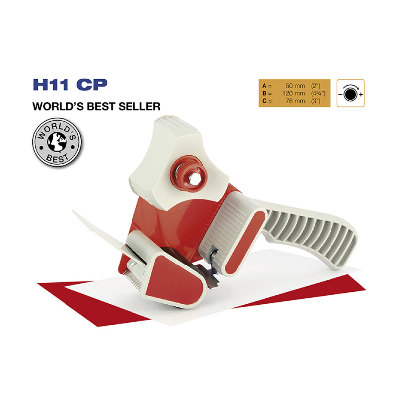 TEJPHÅLLARE 50MM M/BROMS