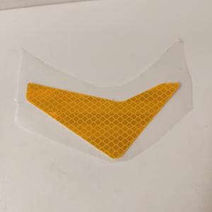 DECAL-REFLECTOR AMBER RH