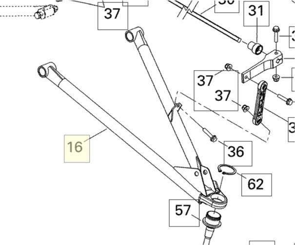 A-Arm BRP höger nedre 39"