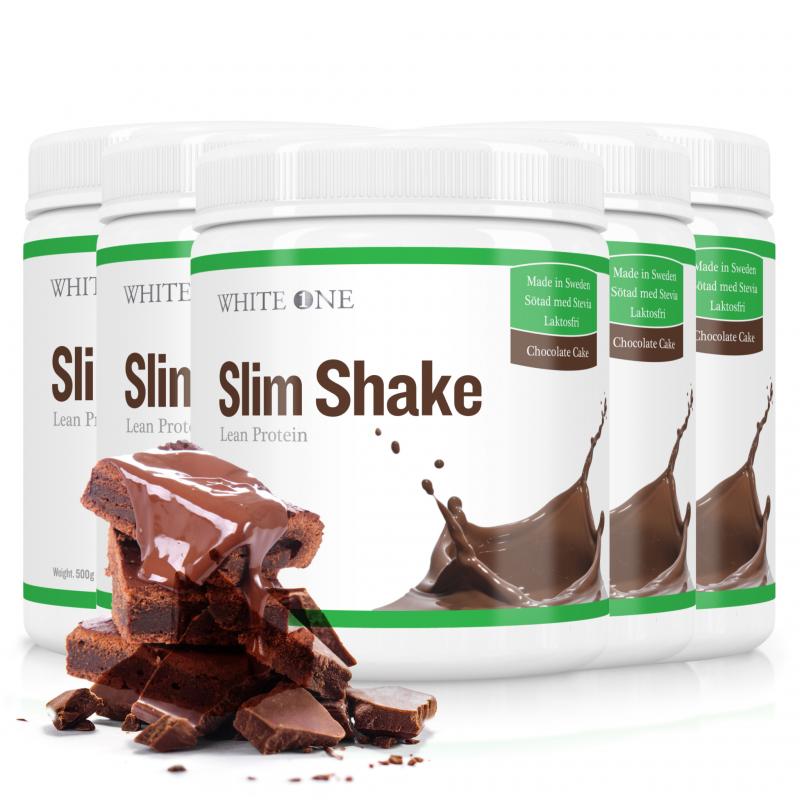 Slim Shake® Protein Pulver - Chocolate Cake (6 Burkar)