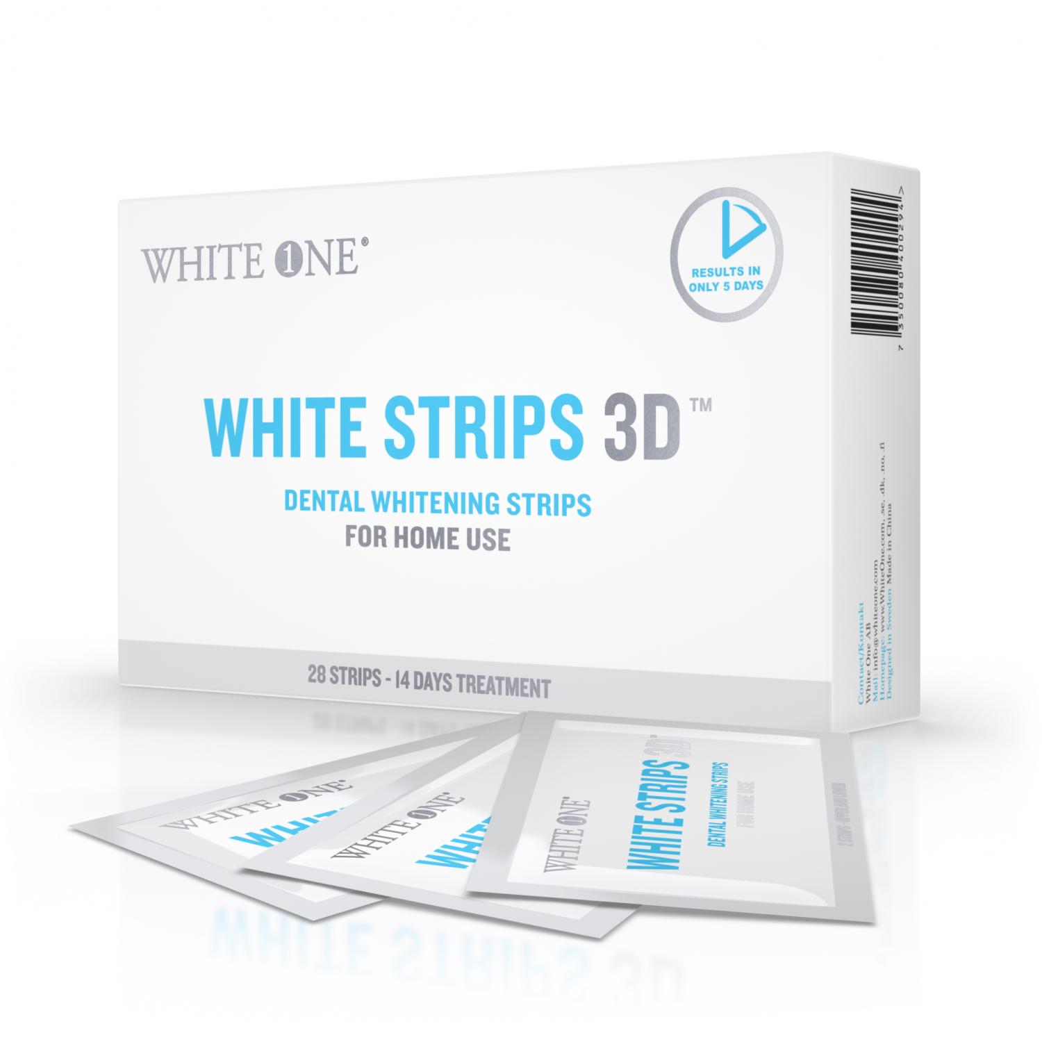 White Strips 3D - Tandblegningsstrimler