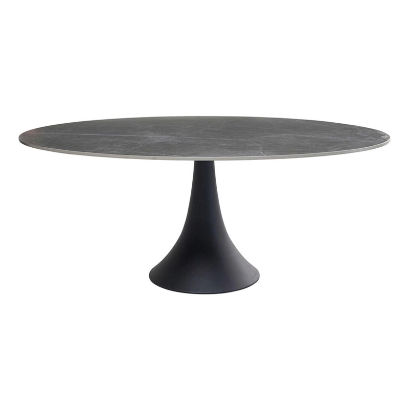 Matbord Grande Possibilita Oval - Sten/Svart