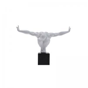 Skulptur Atlet vit