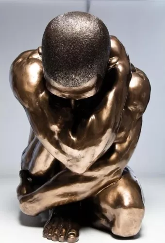 Skulptur Kämpe - Brons, 54cm