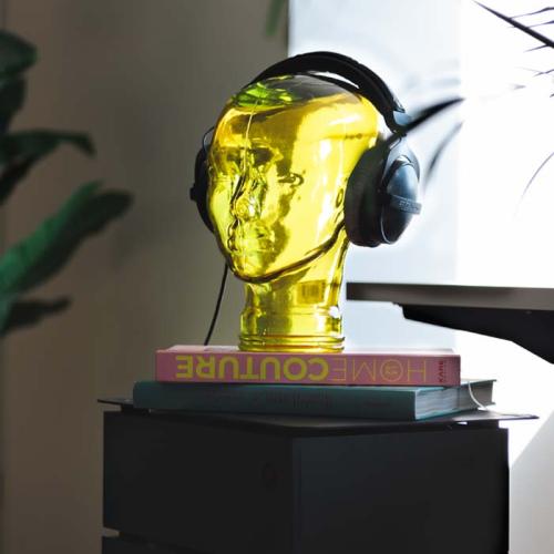 Hörlurställ Headphones Gul