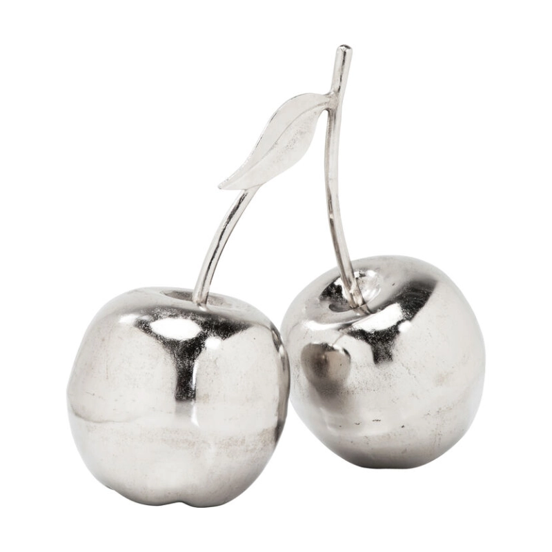 Dekor Cherries - Silver Körsbär, 22cm