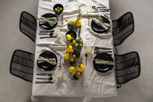 Tallrik Blanksvart Ø20cm, 4-pack