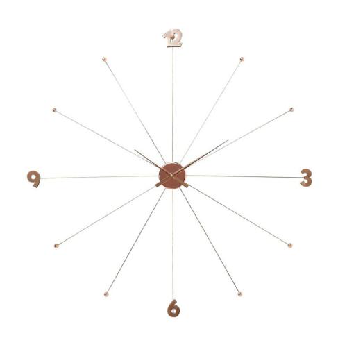 Väggklocka i metall