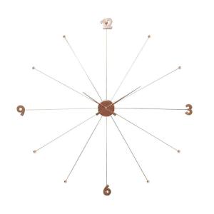 Väggklocka i metall