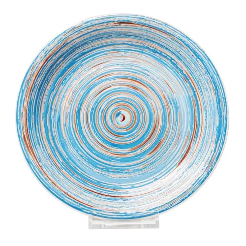 Tallrik Virvel Eddy Blå Ø27cm, 4-pack