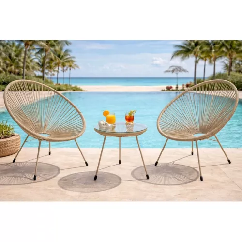 Utemöbelset Acapulco greige, 2 delar
