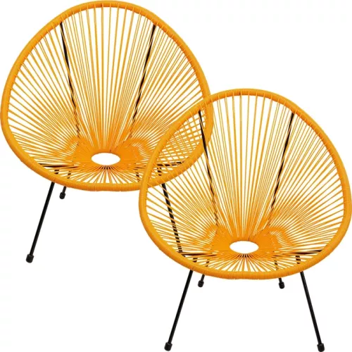 Fåtölj Acapulco orange, 2-pack