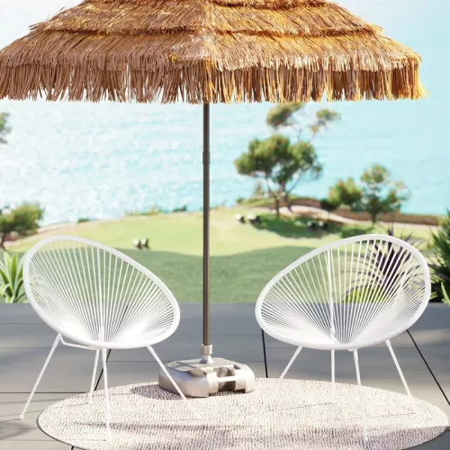 Loungestolar Acapulco vita, 2-pack