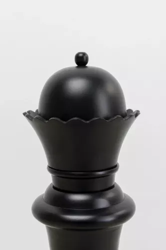 Skulptur Schack Drottning - Svart 60cm