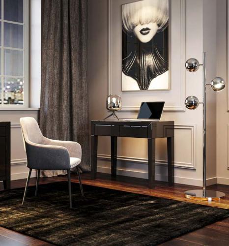 Bordslampa Meryll Krom rund