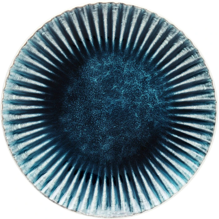 Tallrik Azur Rim aqua blå Ø21 cm