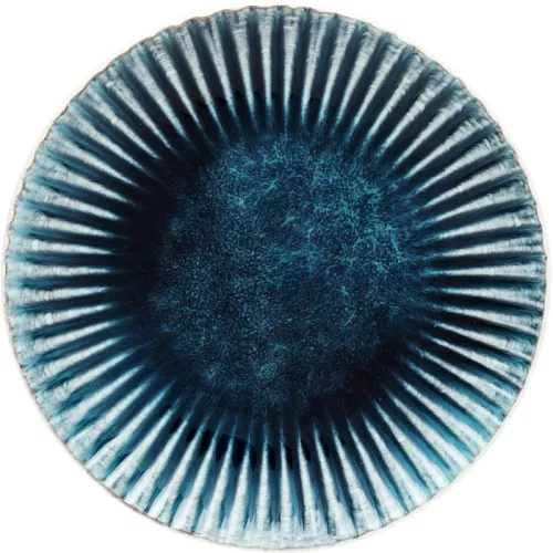 Tallrik Azur Rim aqua blå Ø21 cm