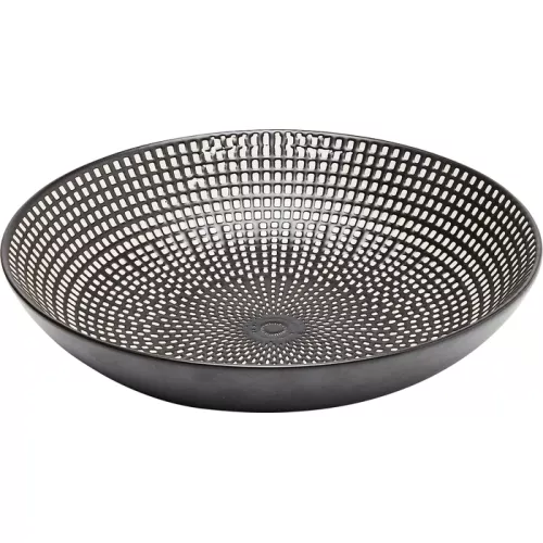 Djup tallrik Tokyo svartvit Ø20 cm
