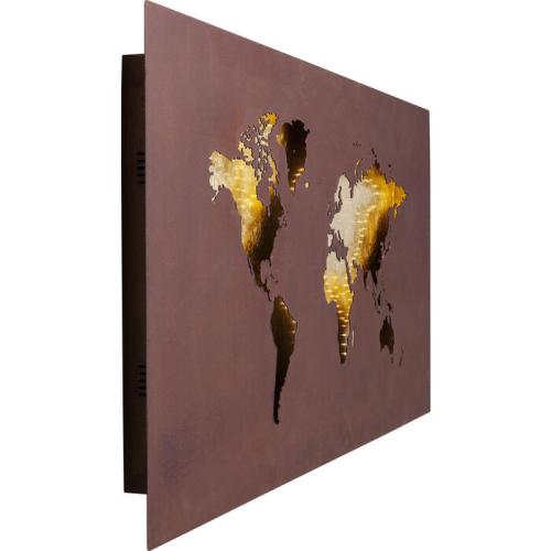 Vägglampa Illuminated Map LED