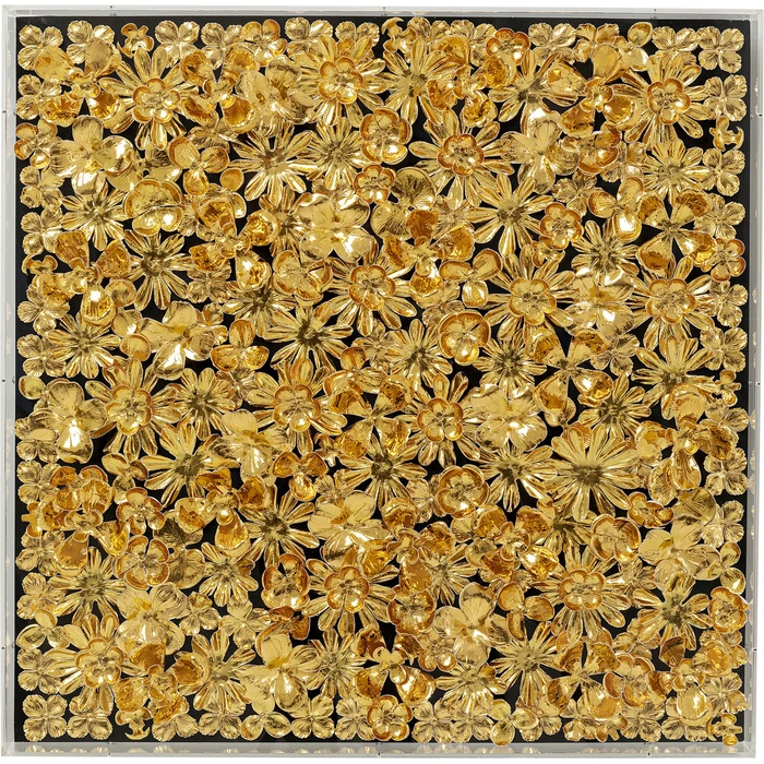 Tavla Gold Flower 80x80 cm