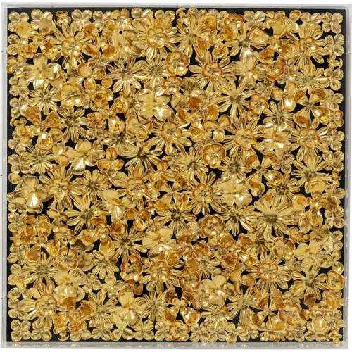 Tavla Gold Flower 80x80 cm