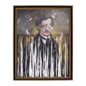 Tavla Strimlad Herre - 163x130cm