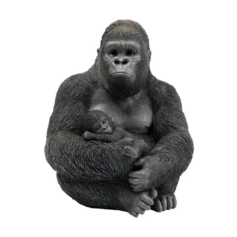 Skulptur Gosig Gorilla Familj