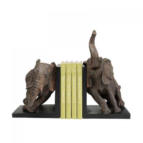 Bokstöd Elefanter