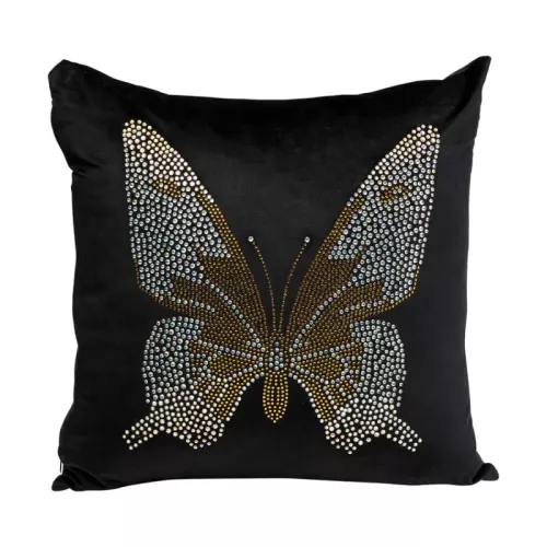 Prydnadskudde Diamant Fjäril, 45x45cm
