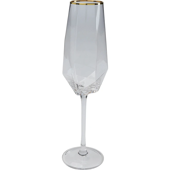 Champagneglas Diamond guldkant 360 ml