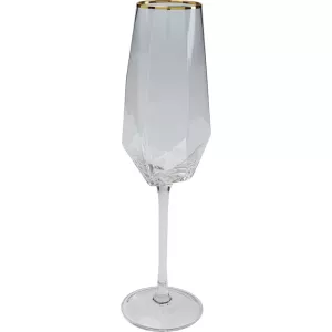 Champagneglas Diamond guldkant 360 ml
