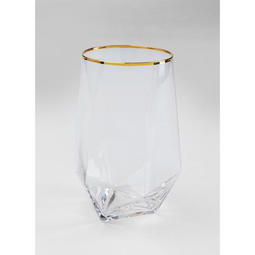 Dricksglas Diamant Guldkant, 4-pack