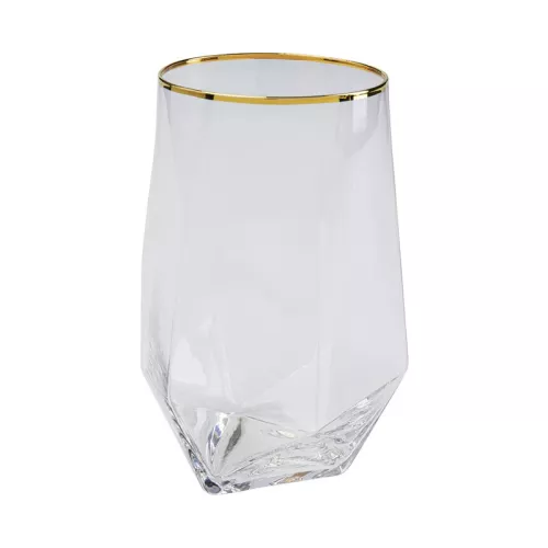 Dricksglas Diamant Guldkant, 4-pack