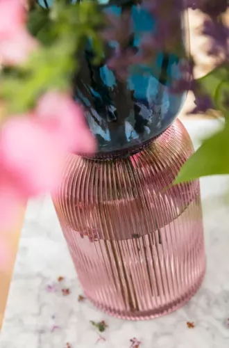 Vas Block Duo - Lila/Blå, 40cm