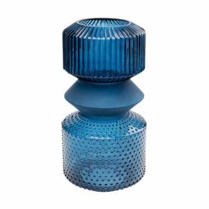 Vas Block Duo, blå 36 cm