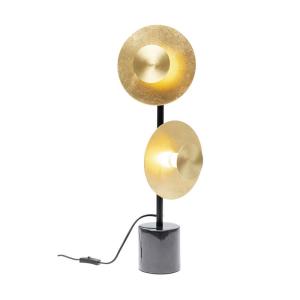Bordslampa Disc, Svart/Guld