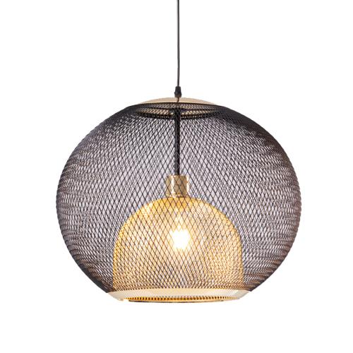 Taklampa Klot, svart 45 cm Ø