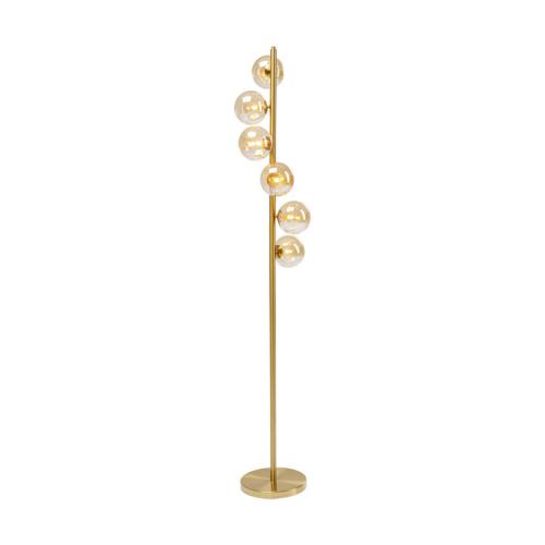 Golvlampa Scala Glaskupor, Mässing