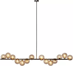 Taklampa Scala Glaskupor, svart
