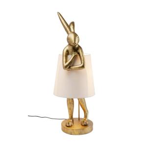 Bordslampa Golden Rabbit, 88cm Guld/vit