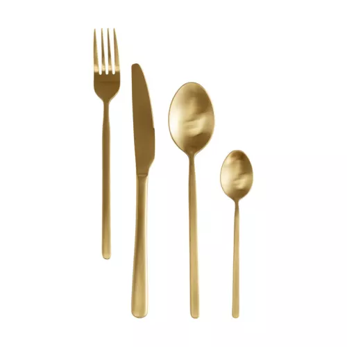 Bestick Gloria Matt Guld, 16 delar