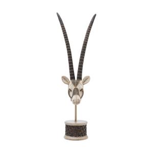 Dekor Antelope Head - Skulptur På Fot, 79cm