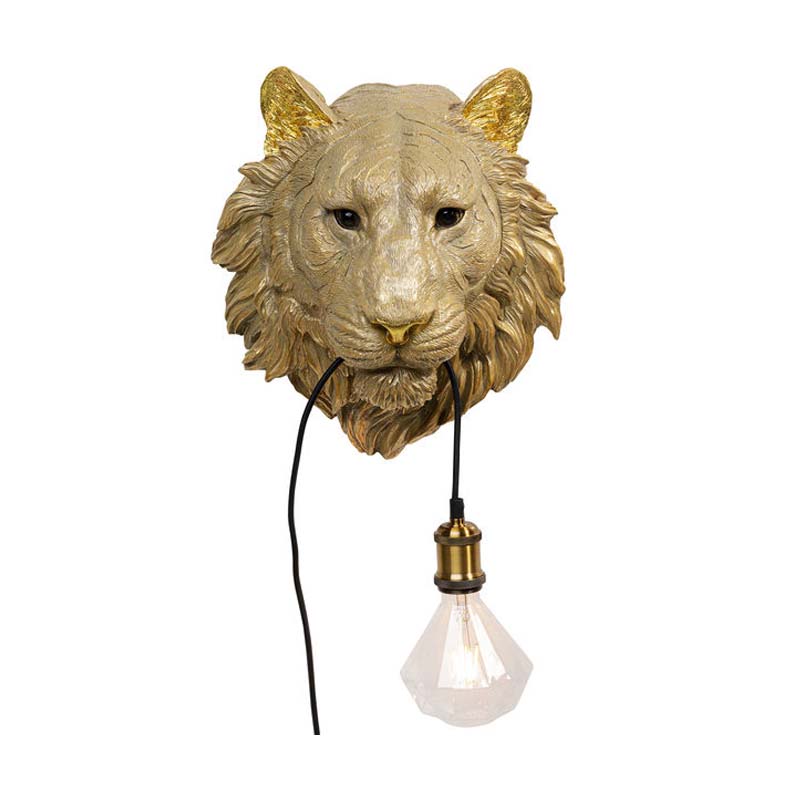 Vägglampa Tiger Guld