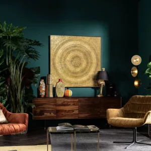 Tavla Art Circle Gold 120x120 cm