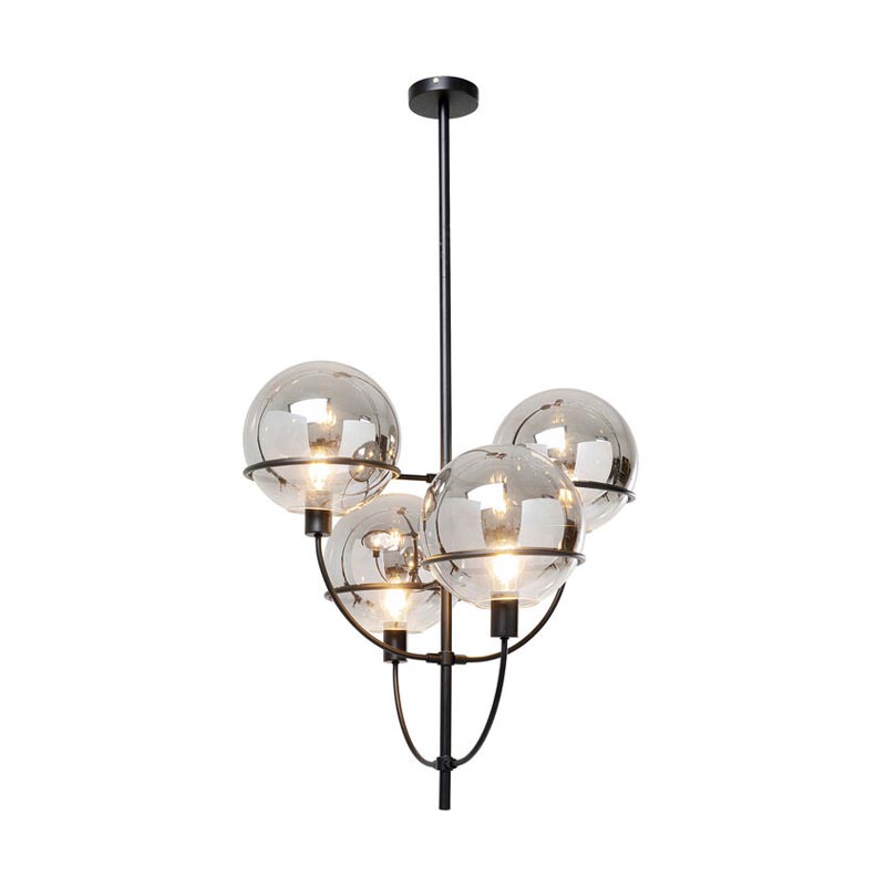 Taklampa Oda, 4 Glasklot
