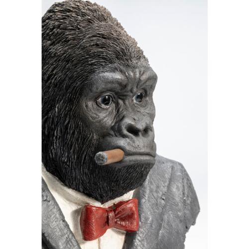 Dekor Skulptur Smoking Gorilla